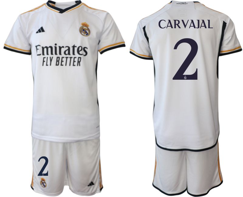 Men 2023-2024 Club Real Madrid home white #2 Soccer Jersey->real madrid jersey->Soccer Club Jersey